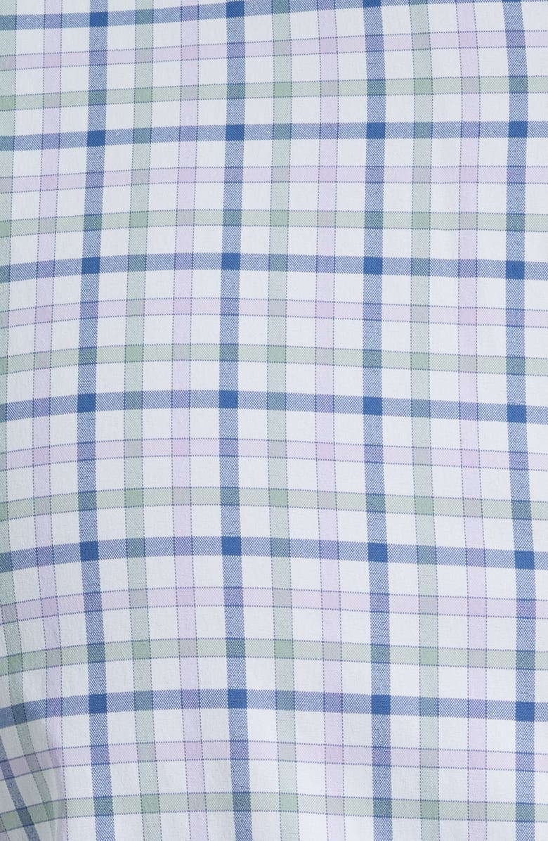 vineyard vines Forepeak Tattersall Check Performance Button-Down Shirt, Alternate, color, Lilac Breeze