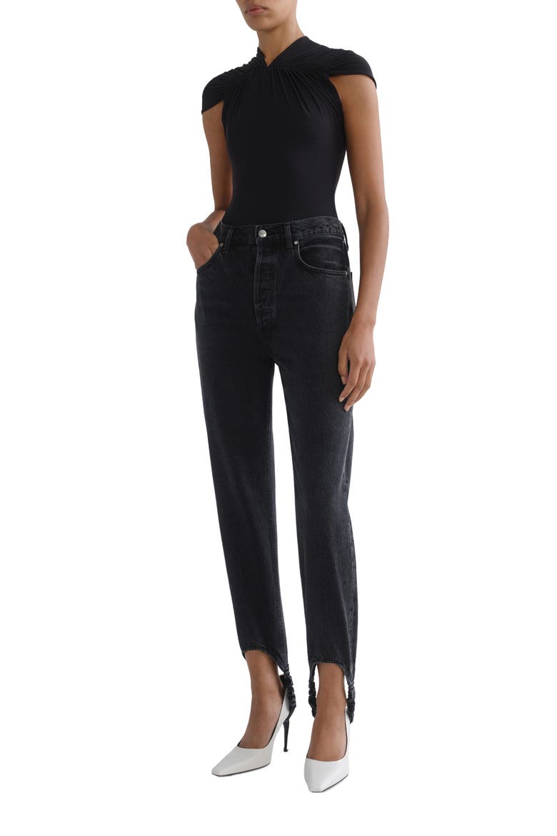 90s Pinch High Waist Stirrup Skinny Jeans, Alternate, color, VANTA