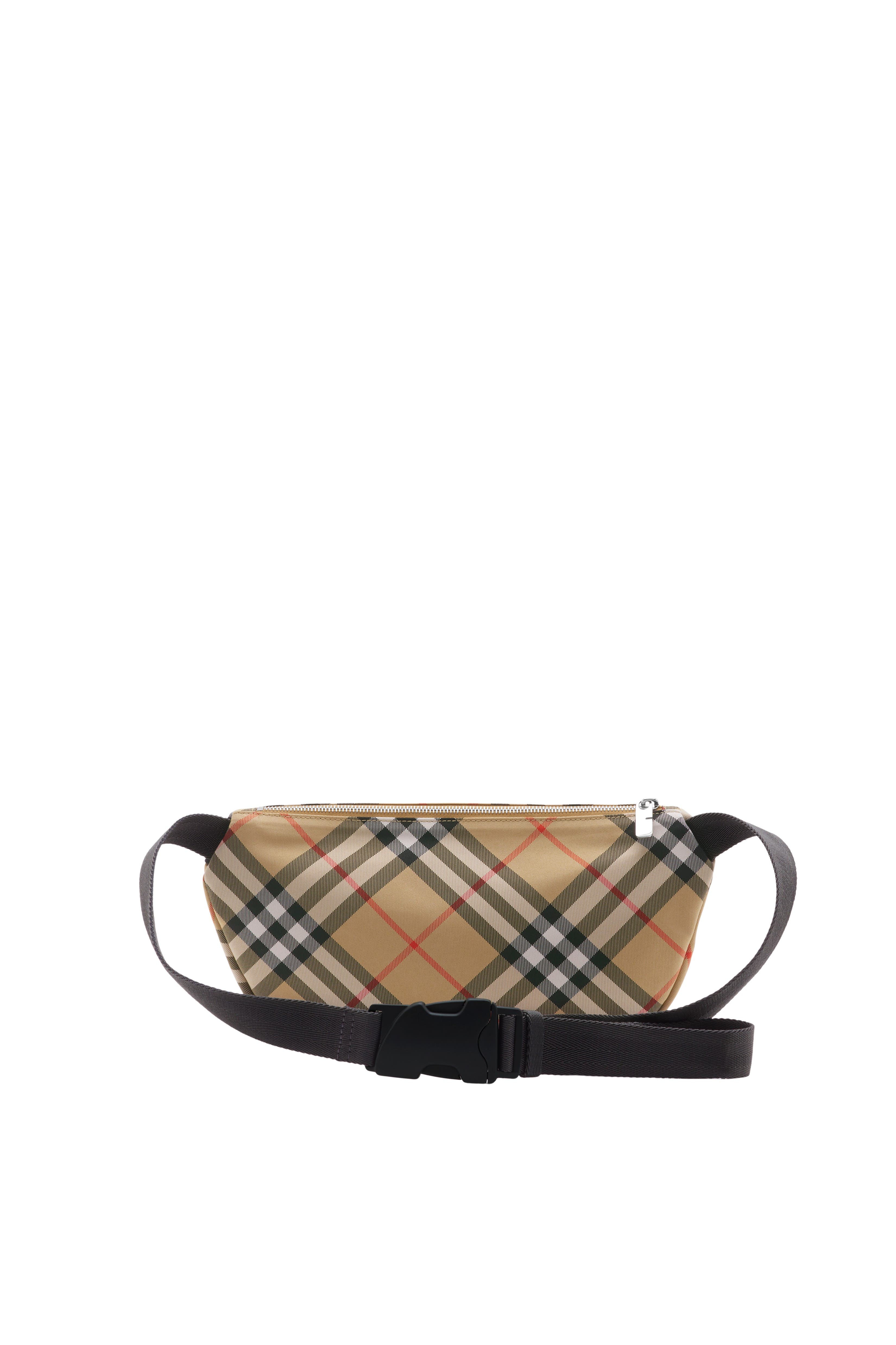 Burberry Check Belt Bag, Alternate, color, Sand