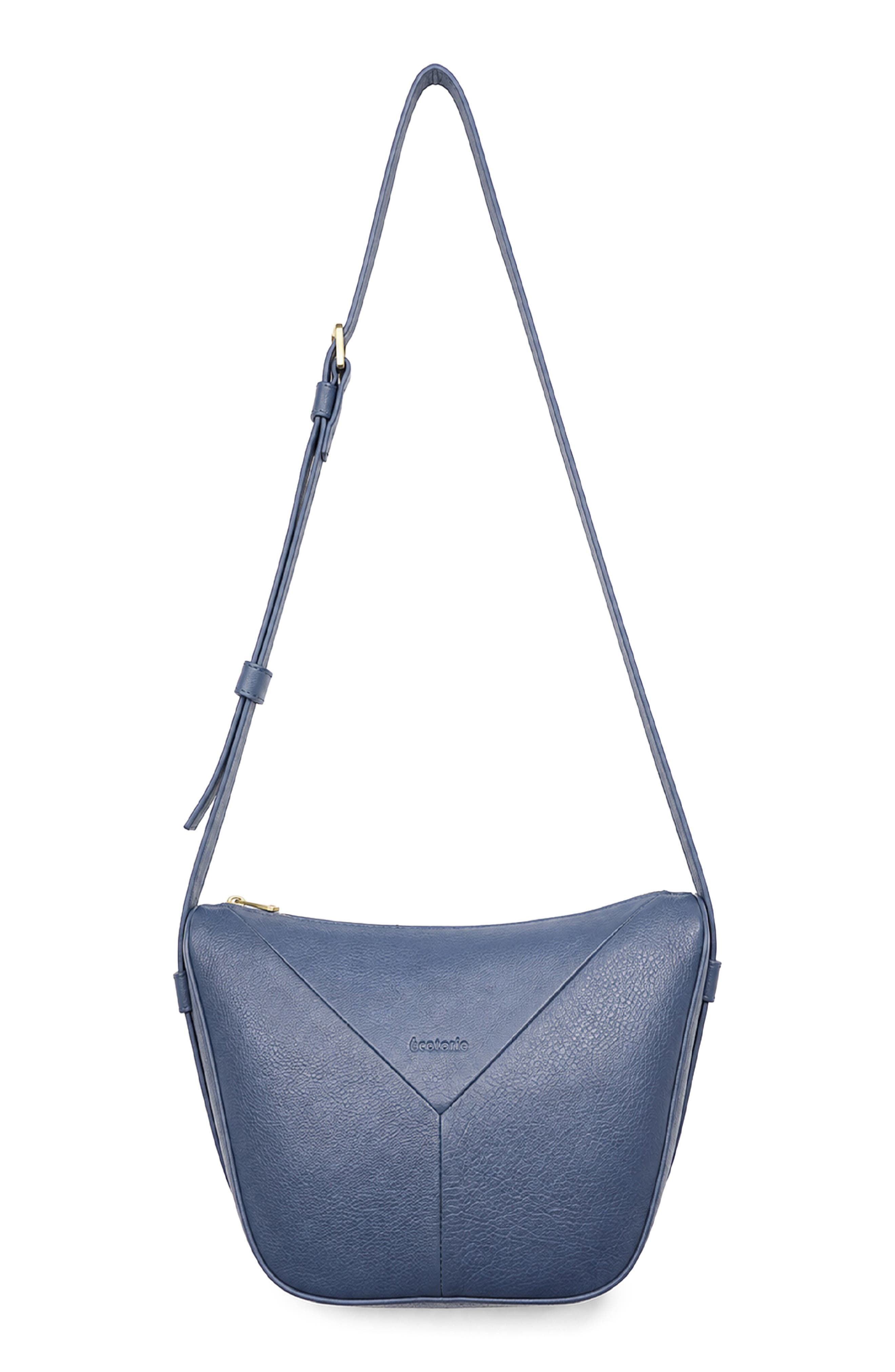 Lotta Leather Crossbody Bag, Main, color, MIDNIGHT