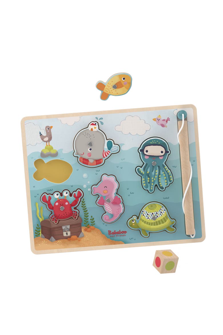 Wilma Whale Loves the Sea Fishing Game Puzzle, Alternate, color, Blue