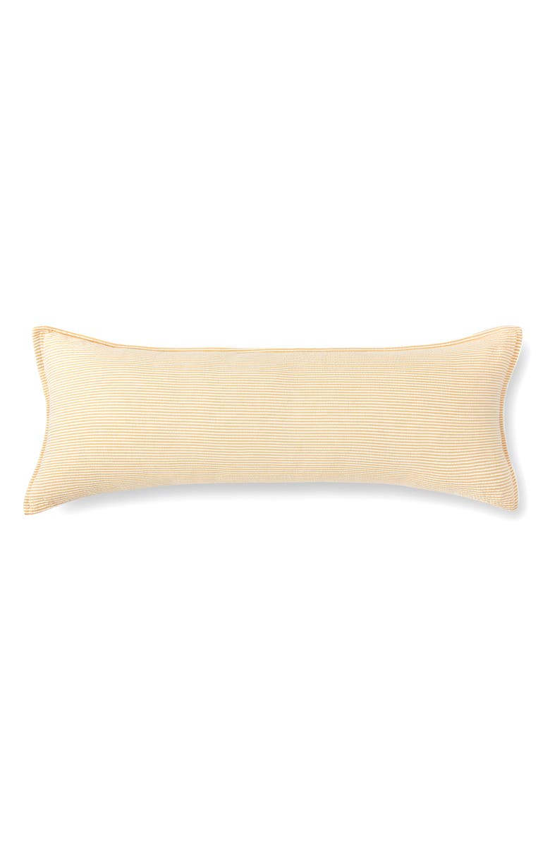 Kassatex Seersucker Lumbar Pillow, Alternate, color, Yellow
