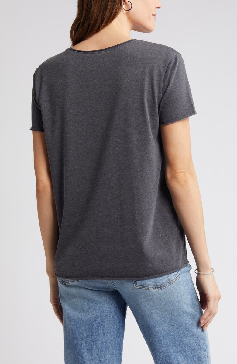 Caslon<sup>®</sup> Rolled Burnout T-Shirt, Alternate, color,