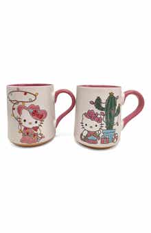 Blue Sky Clayworks Western Holiday Hello Kitty 2-Pack Mug Set