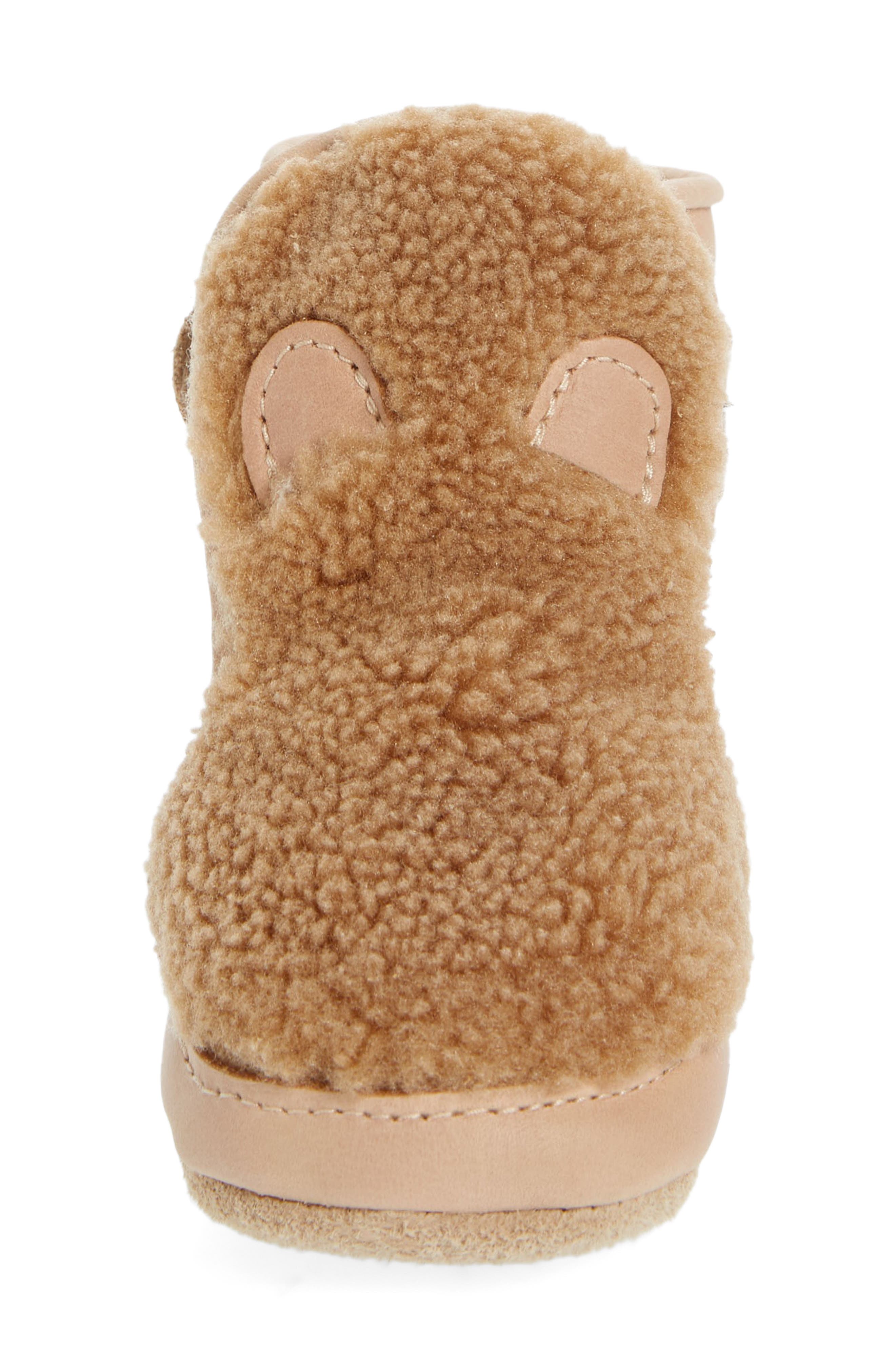 DONSJE Kids' Richy Teddy Bear Faux Fur Slip-On Shoe, Alternate, color, 