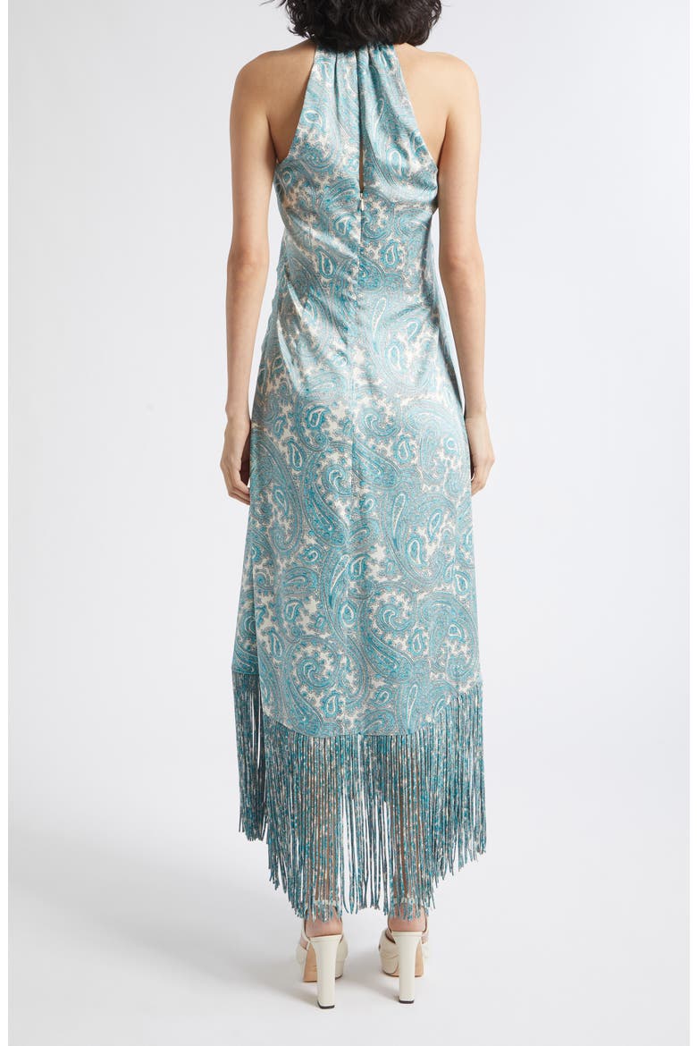 Hendrix Paisley Teresa Dress, Alternate, color, GARDENIA/ BLUE GRAPHITE