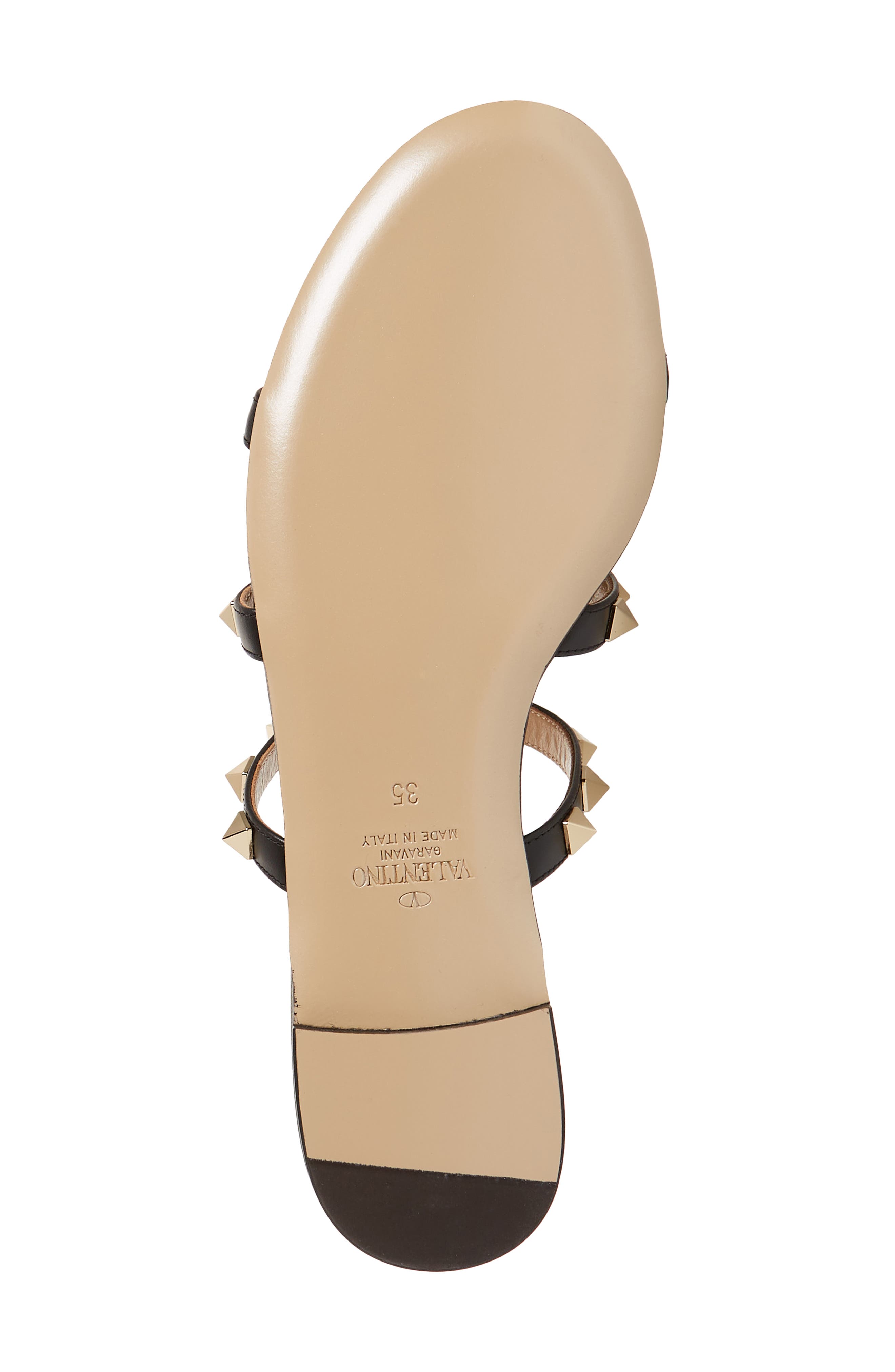 Valentino Garavani Rockstud Slide Sandal, Alternate, color, 0No Nero