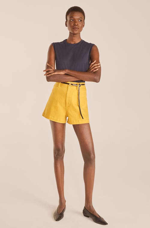 Rebecca Taylor Solid Twill Short In Zest