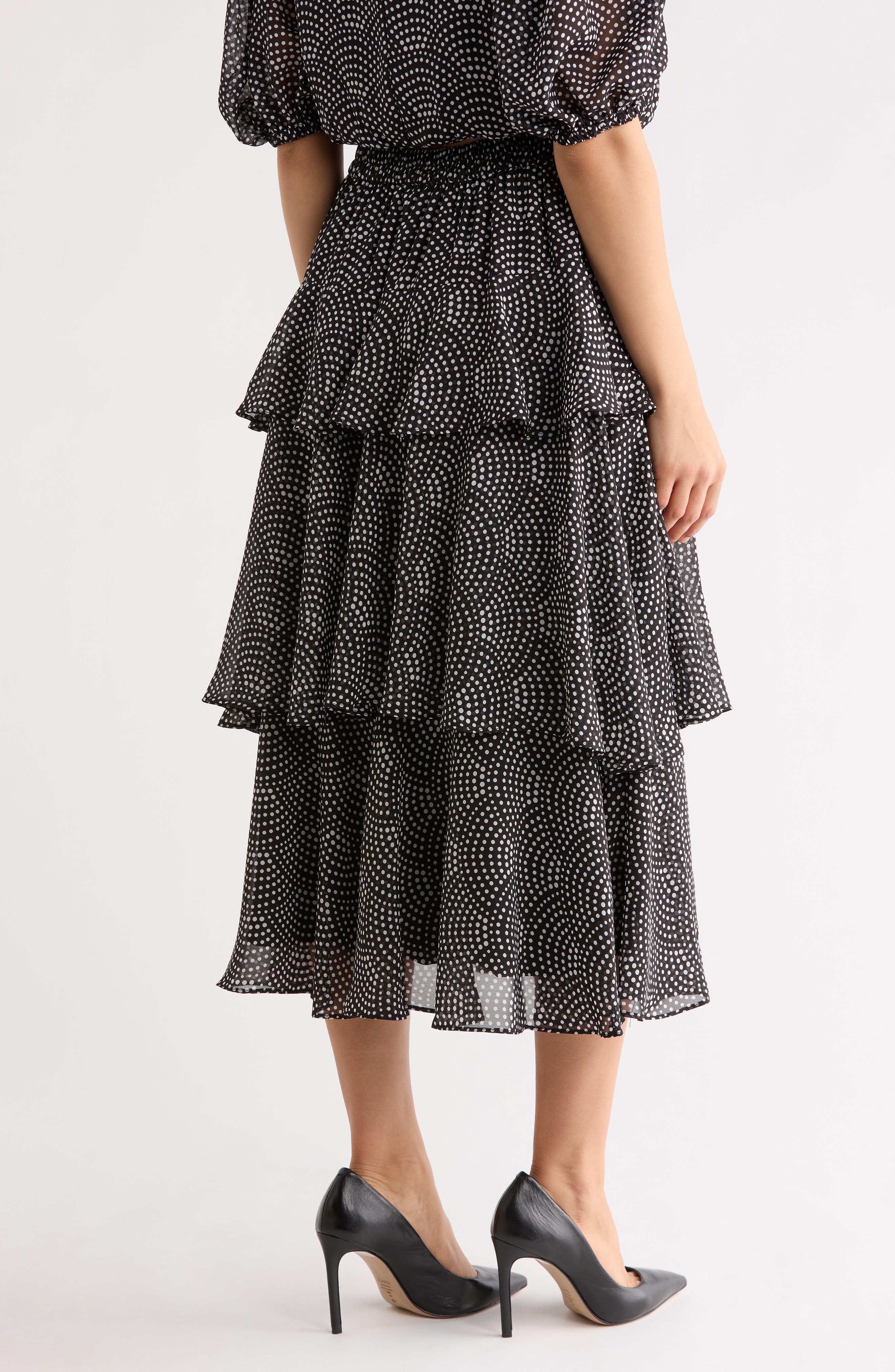 Tiered Print Skirt - image 4