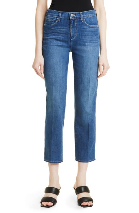 Alexia High Waist Ankle Straight Leg Jeans (Byers)