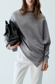 MANGO Vanessa Asymmetric Hem Sweater