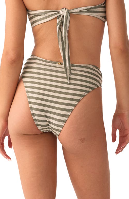 Pq Swim Fanned Detail Bikini Bottoms In Multi
