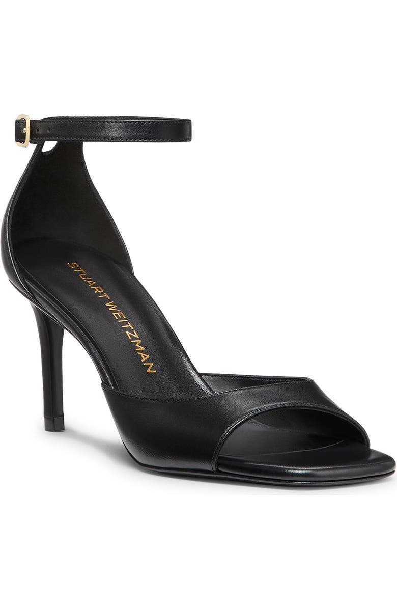 Stuart Weitzman Nudistia 75 Sandal, Main, color, Black