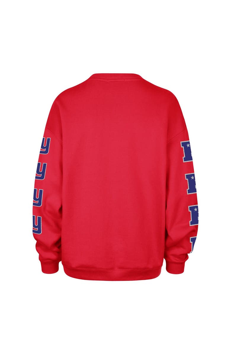 '47 Women's '47  Red New York Giants Go Big Oversized Pullover Sweatshirt, Alternate, color, Red