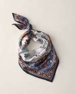Haven Well Within Whispering Vines Printed Silk Scarf
