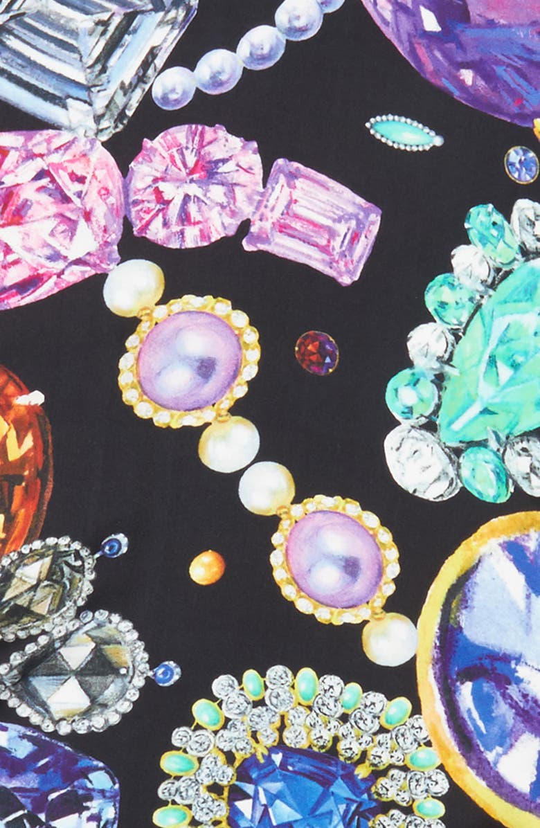 Echo Bejeweled Diamond Silk Scarf, Alternate, color,