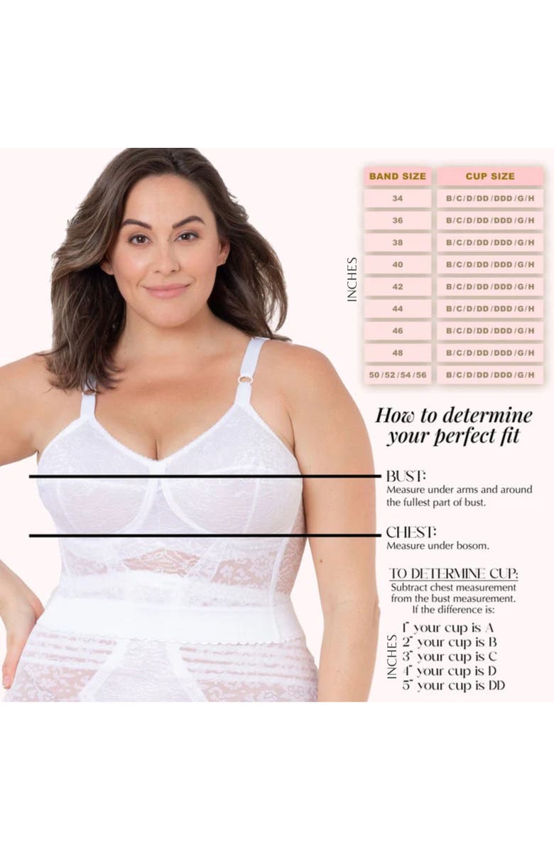 Rago Longline Wireless Shaping Bra with Expandable Cups, Alternate, color, Black