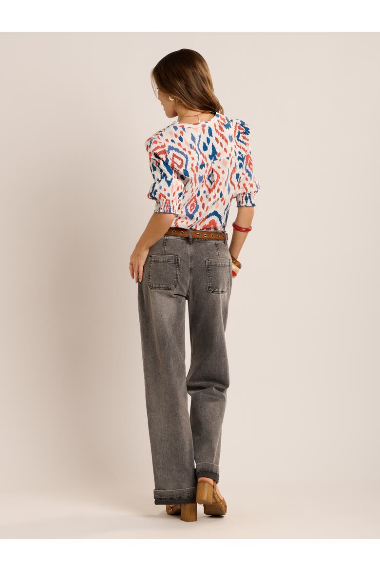 Yuki Painterly Blouse, Alternate, color, Multi