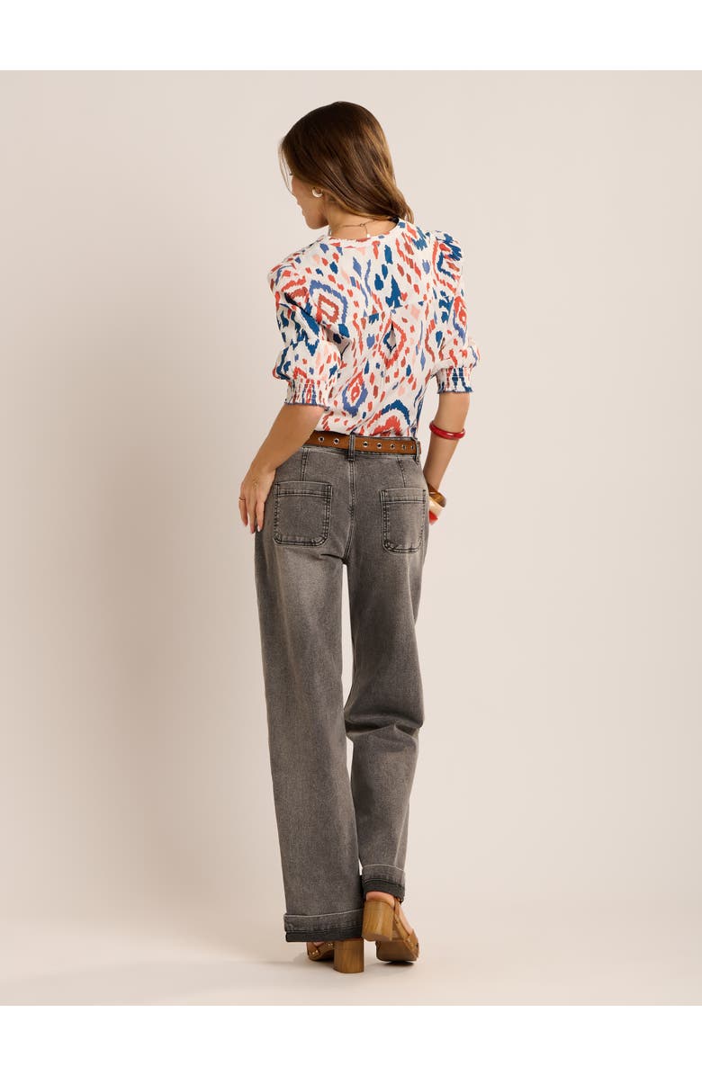 Brakeburn Yuki Painterly Blouse, Alternate, color, Multi