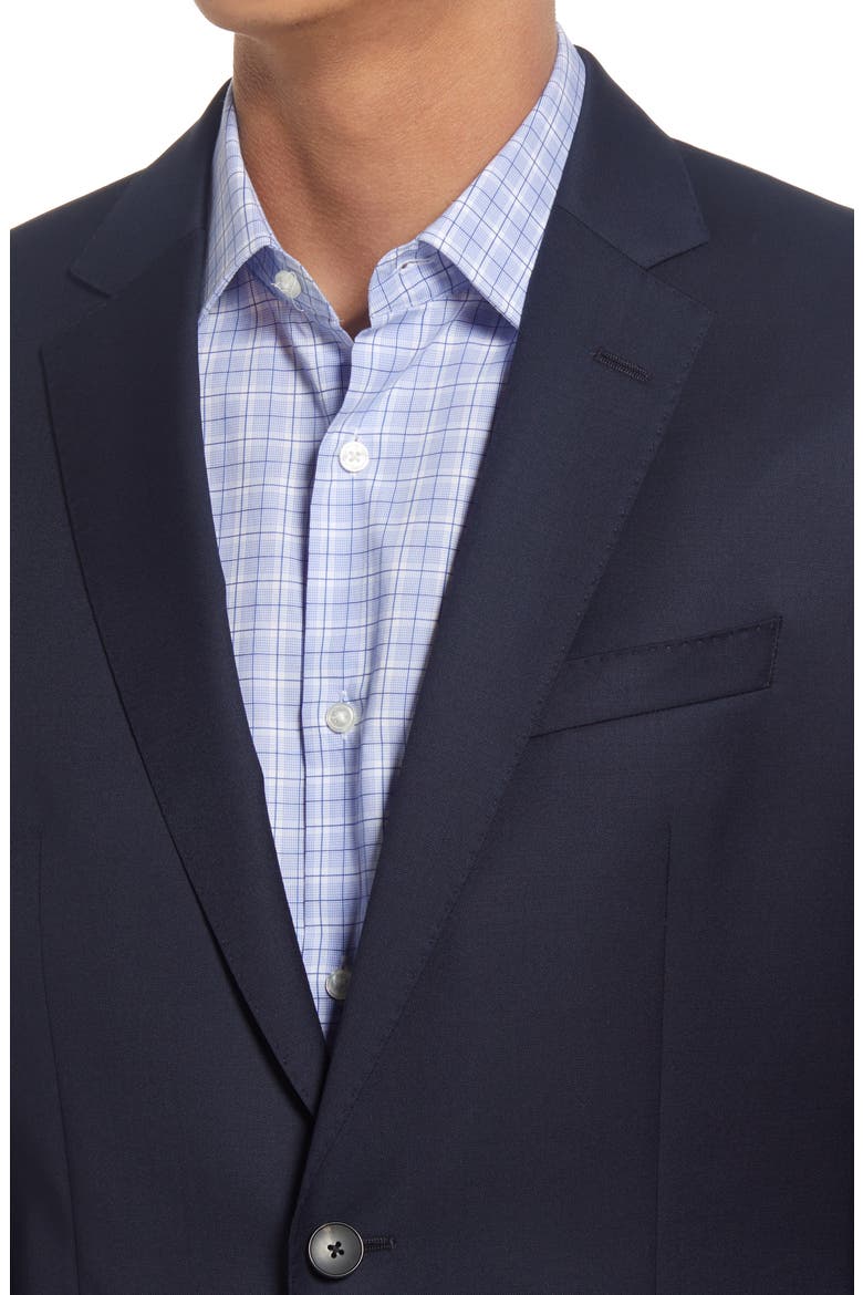 Slim Fit Solid Wool Suit Jacket, Alternate, color, NAVY