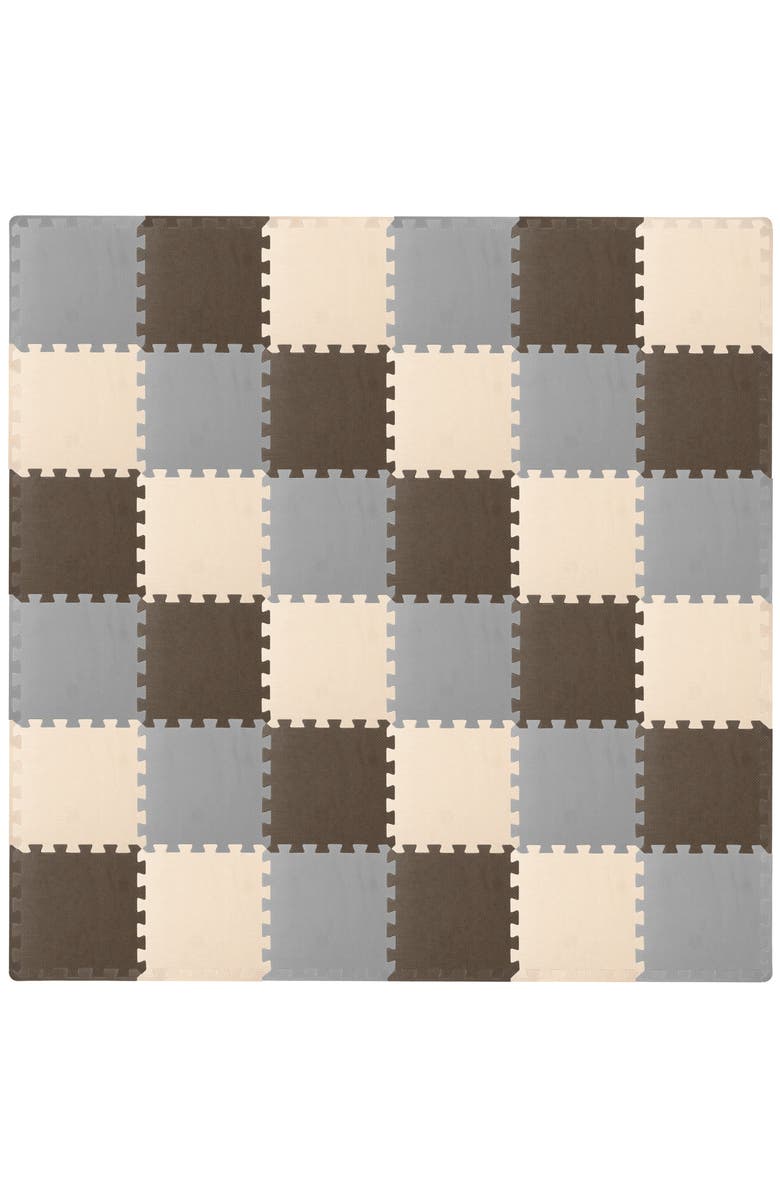 ProsourceFit Kids Solid Floor Play Mat, Main, color, Brown-Beige-Gray