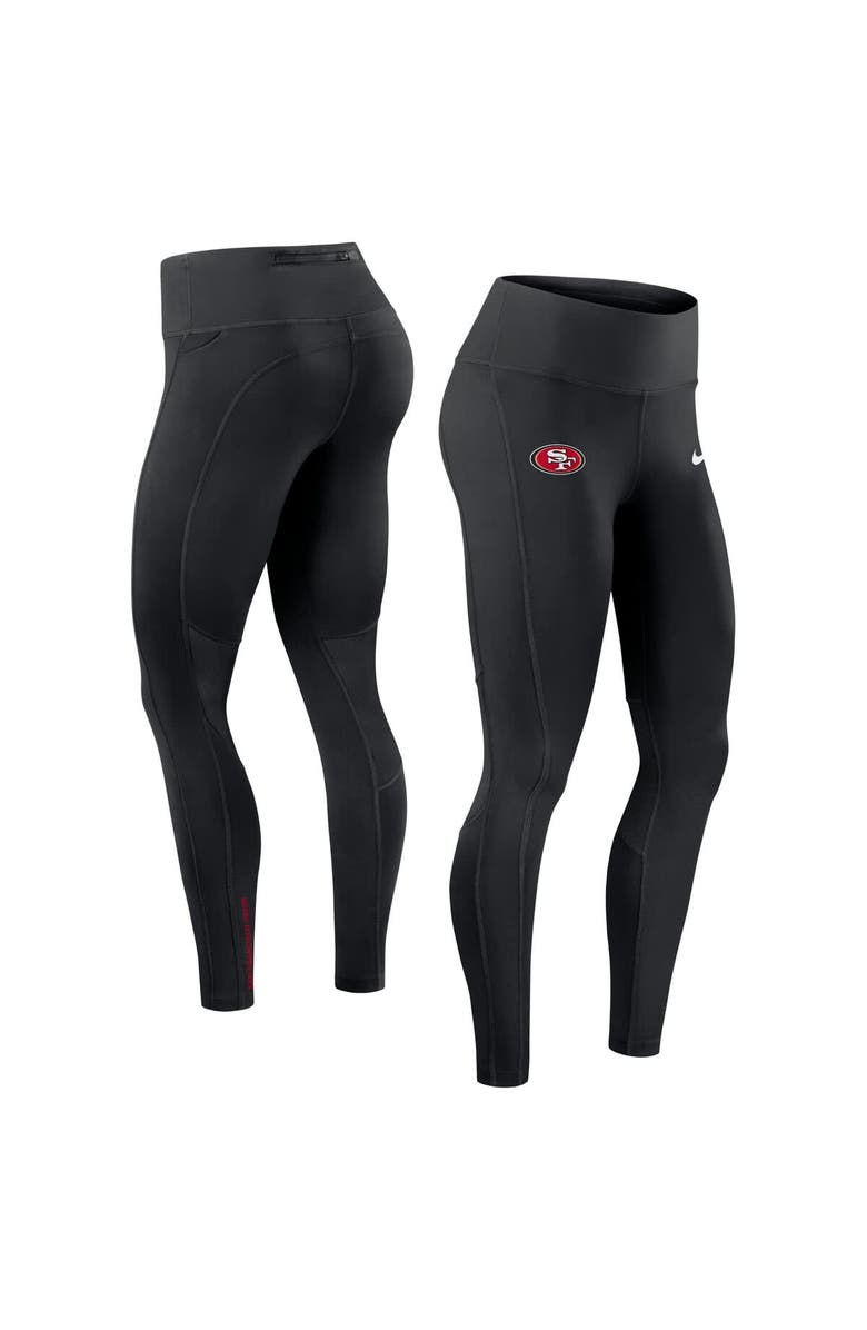 Nike Women's Nike Black San Francisco 49ers Primetime Epic Fast Dri-FIT Leggings, Main, color, Black