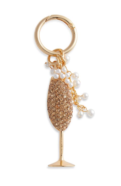 Champagne Glass Bag Charm