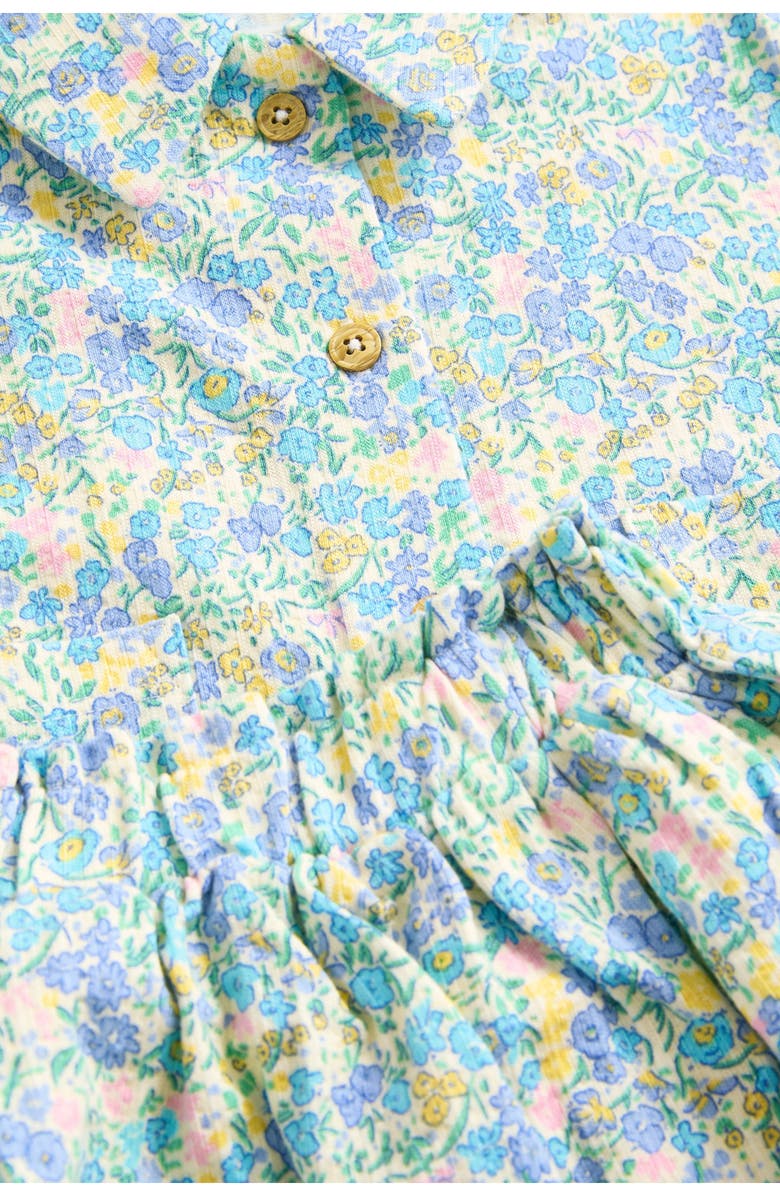 NEXT Kids' Short Sleeve Cotton Button-Up Shirt & Skirt Set, Alternate, color, Blue