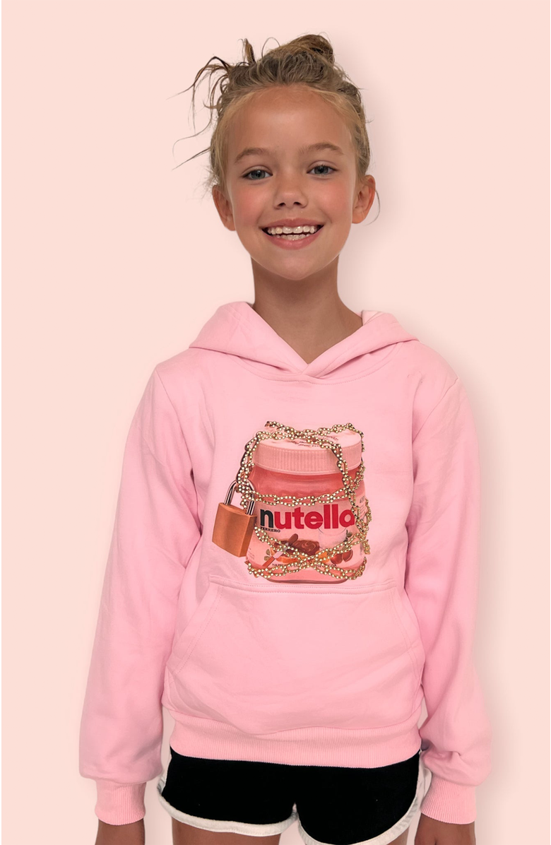 Lola + The Boys Forbidden Nutella Hoodie, Alternate, color, 