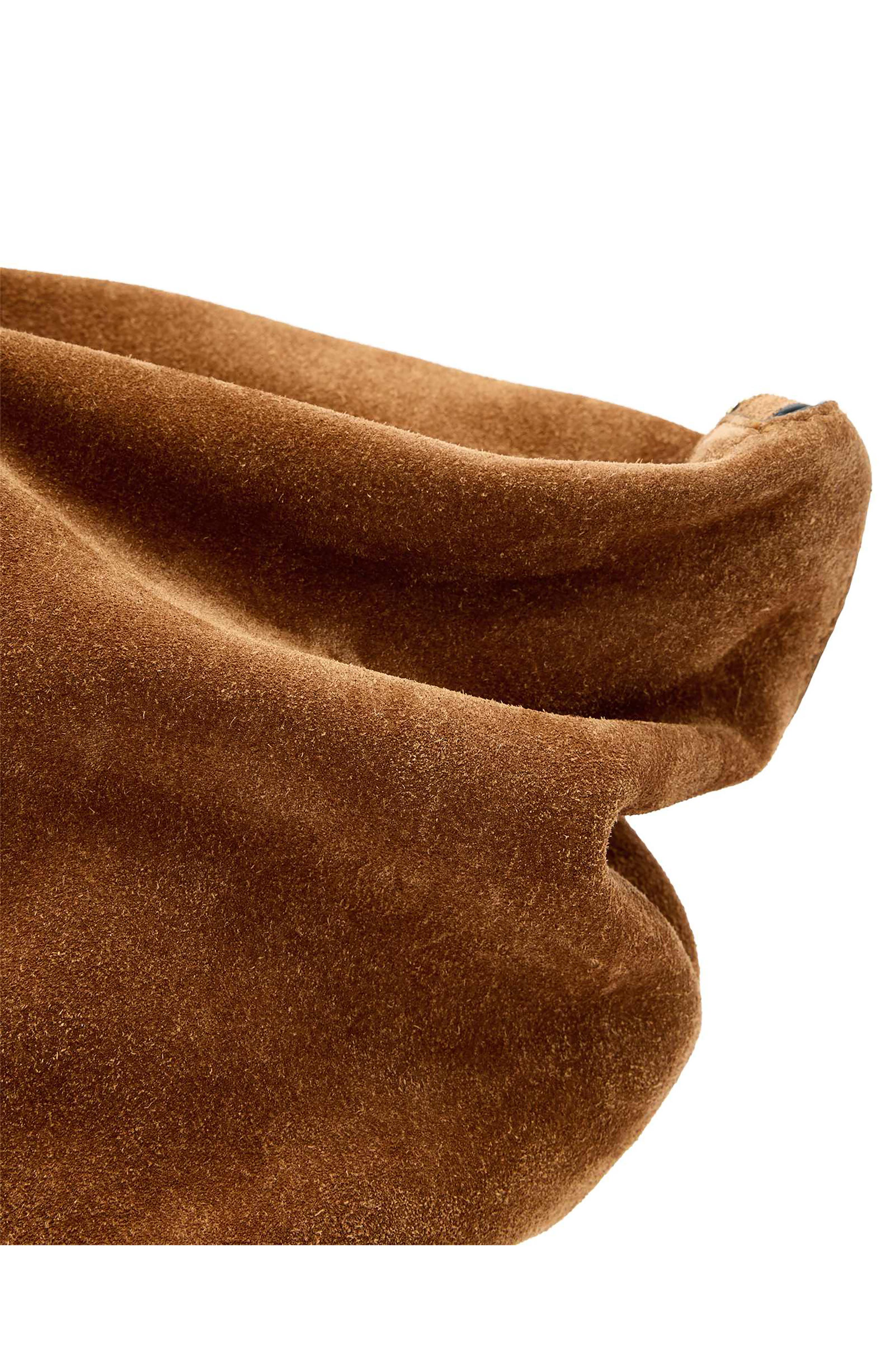 Alba Zip Suede Tote, Alternate, color, ARIZONA TAN BROWN