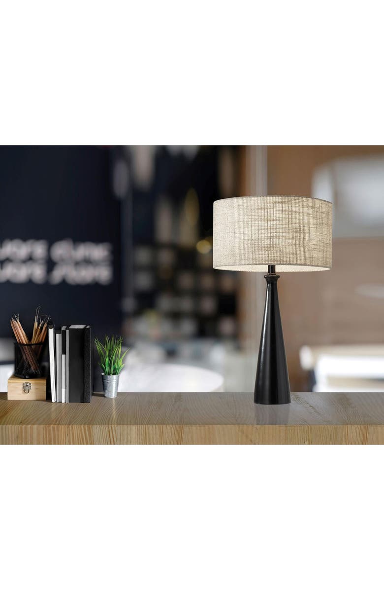 ADESSO LIGHTING Linda Table Lamp, Alternate, color, Black