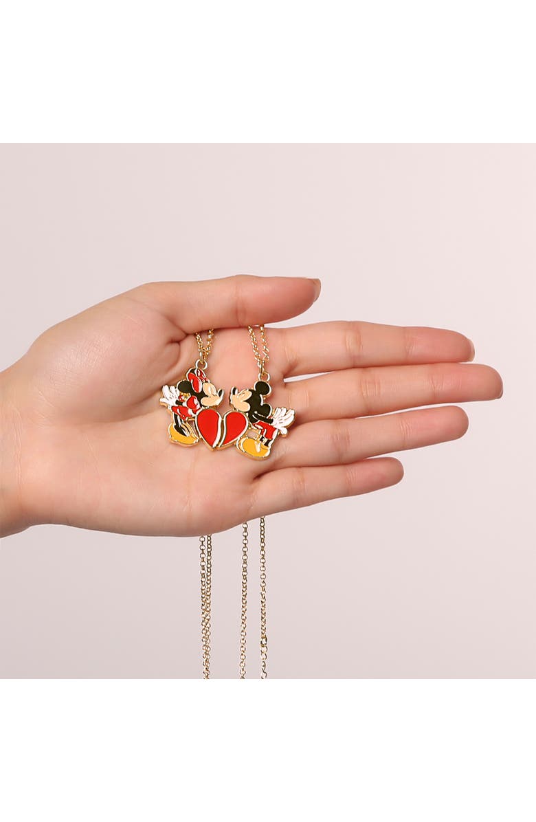 Disney Minnie & Mickey Mouse Couples Necklace for Him and Her, 16"+3", Alternate, color, Multi