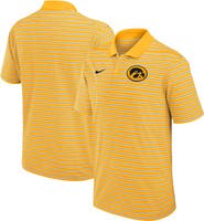 Nike Men's Nike Gold/White Iowa Hawkeyes Primetime Victory Striped Performance Polo