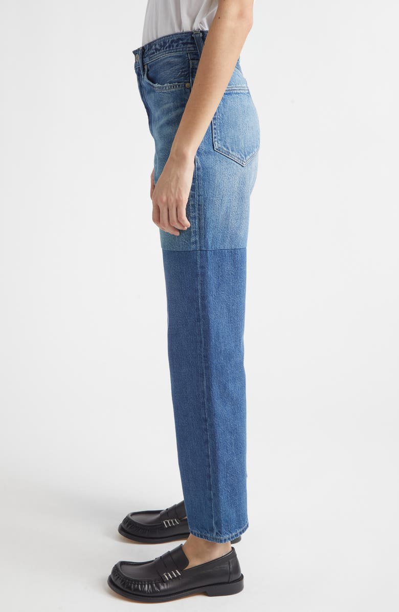 KURO Tectonic Denim Version 1 Slim Flare Leg Jeans, Alternate, color, Faded Indigo