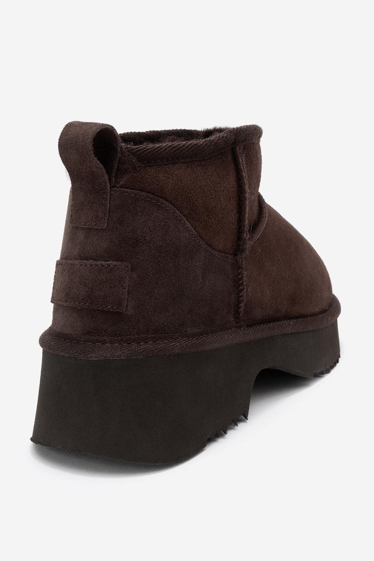 Ary Leather Platform Boot, Alternate, color, Brown Suede