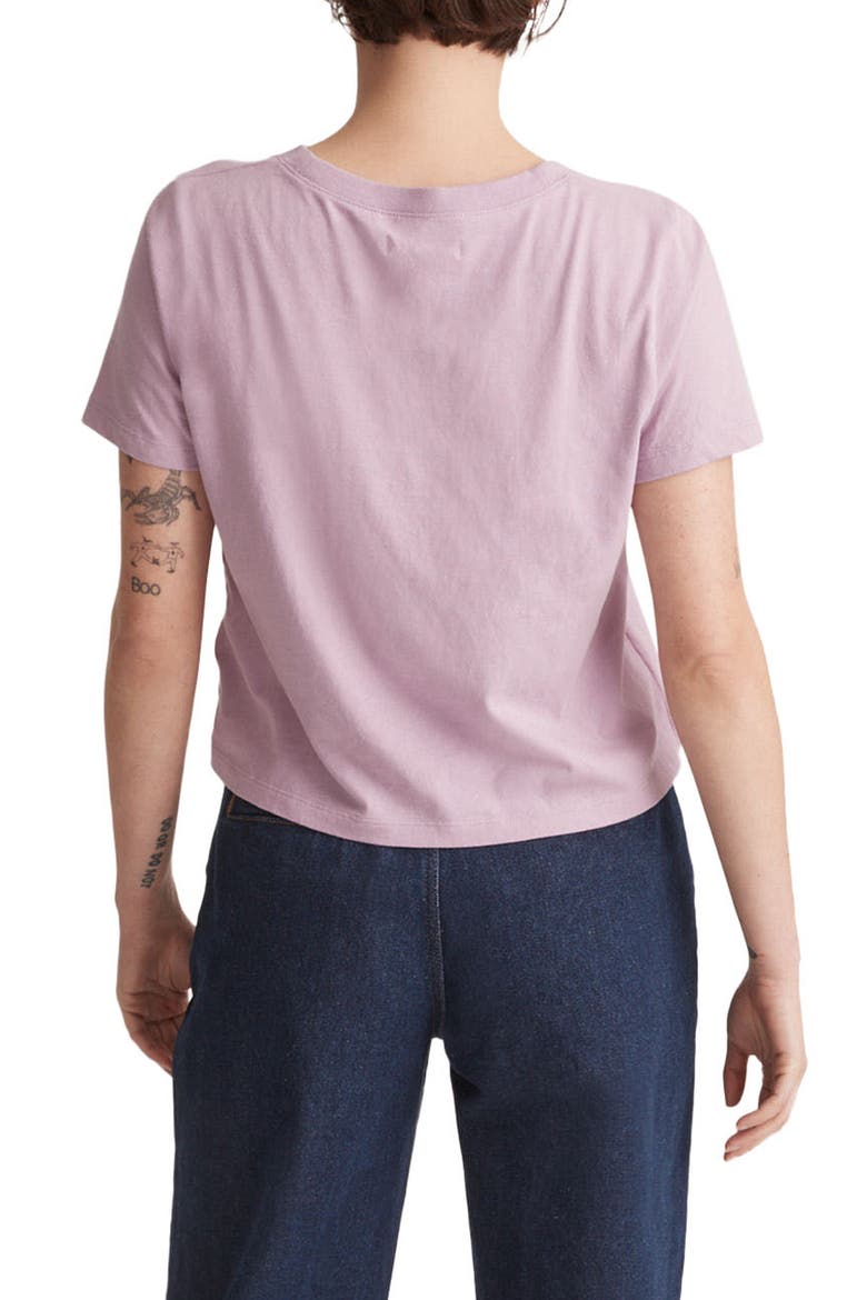 Lakeshore Softfade Cotton Crop Tee, Alternate, color, VIBRANT LILAC