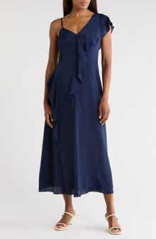 Irie Cap Sleeve Ruffle Maxi Dress