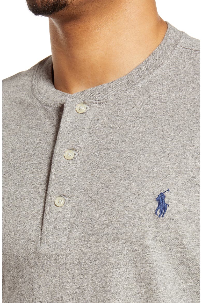Men's Long Sleeve Henley T-Shirt, Alternate, color, DARK VINTAGE HEATHER