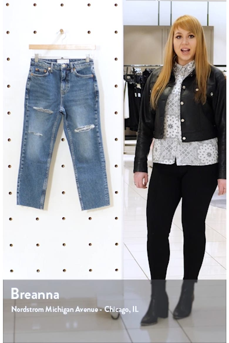 Sofia Ripped Straight Leg Jeans video
