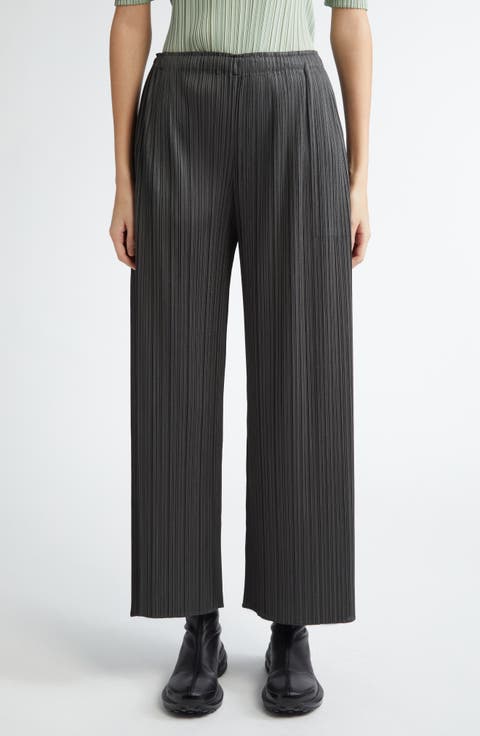 美品✨️PLEATS PLEASE プリーツプリーズ ストレートパンツ ネイビー