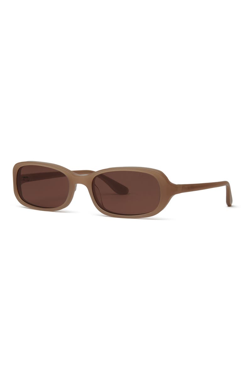 Cindy 54mm Oval Sunglasses, Alternate, color, DARK SAND / BROWN