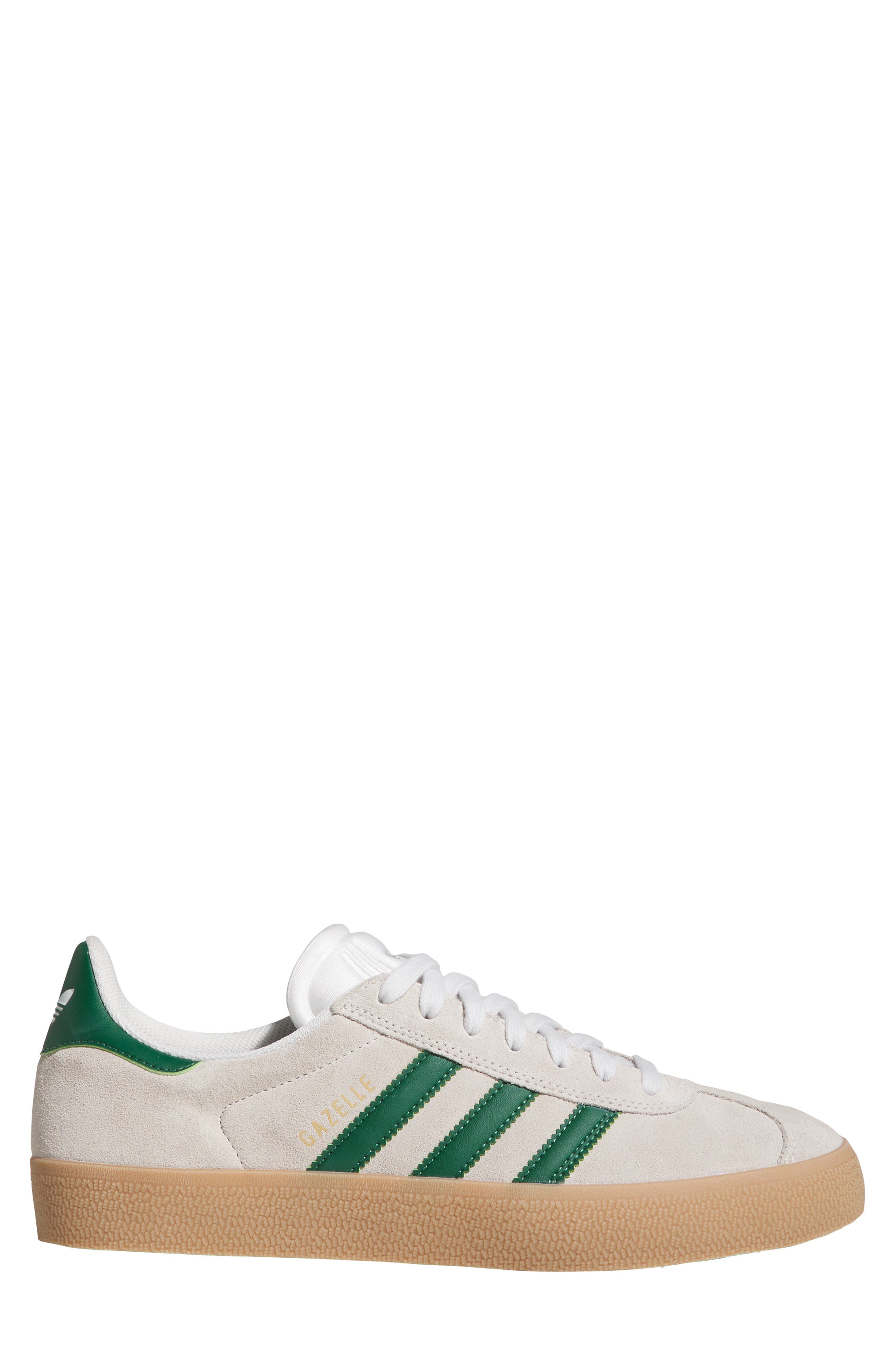 adidas Gazelle ADV Skate Shoe, Alternate, color, Crystal White