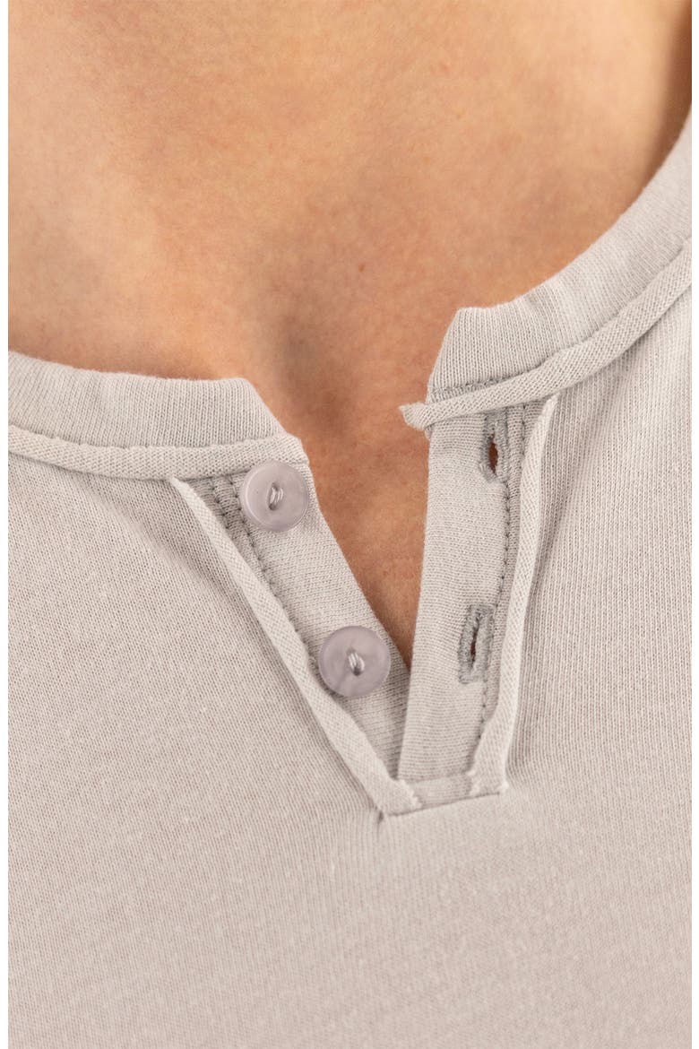 Burnout Short Sleeve Henley, Alternate, color, QUIET GRAY