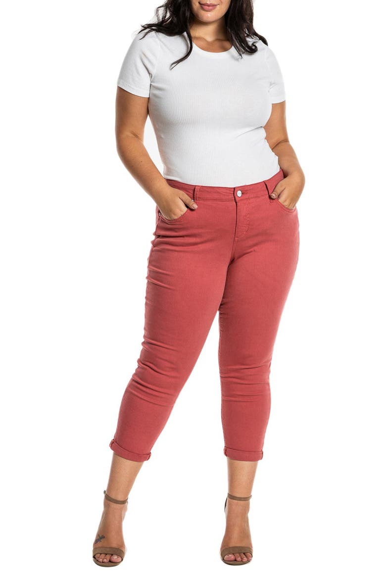 Boyfriend Jeans, Alternate, color, CAYENNE