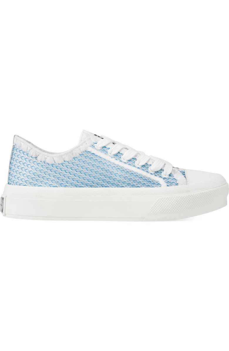 KARL LAGERFELD PARIS Giddeon Low Top Sneaker, Alternate, color, Baltic Blue/ White