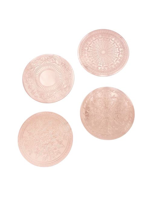 Coppermill Kitchen Vintage Inspired Copper Coasters, Set Of 4 In Copper