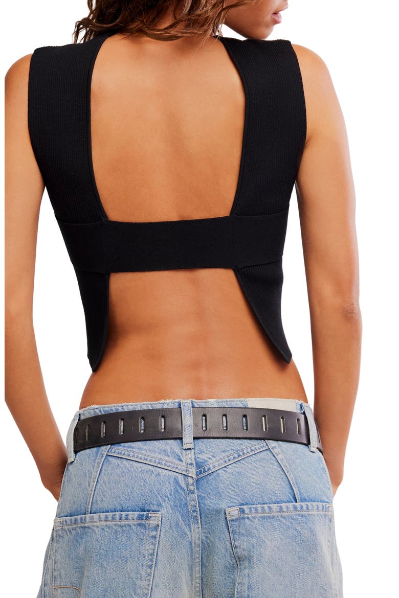 Back to Back Crop Tank, Alternate, color, BLACK