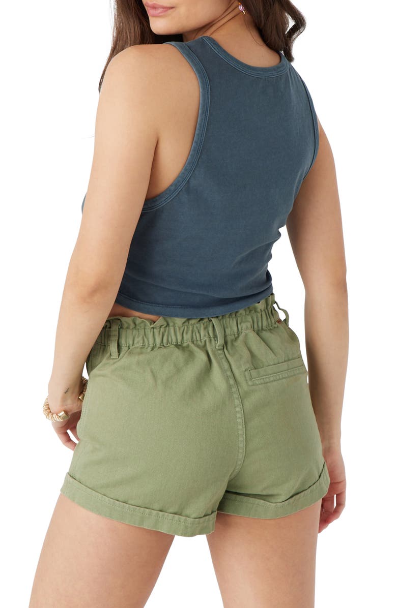 O'Neill Archive Logo Graphic Crop Tank, Alternate, color, Slate
