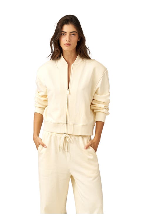 Cozy Coast Airport Bomber Sweatshirt