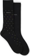 BOSS Assorted 2-Pack Dot & Solid Dress Socks